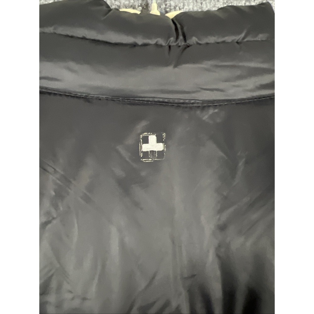 Swiss Tech Men's Packable Puffer Jacket Black Size Small S 34-36 Full Zip - Picture 9 of 10